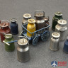 35580 MiniArt аксессуары  MILK CANS WITH SMALL CART  (1:35)