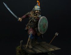 CHM-54045(М) Chronos Miniatures 54mm Татаро-монгольский воин с мечом, 14 век. Металл.