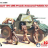 35381 ICM 1/35 Panhard 178 с французским экипажем бронеавтомобиля