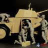 35381 ICM 1/35 Panhard 178 с французским экипажем бронеавтомобиля