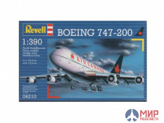 04210 REVELL ПАССАЖИРСКИЙ АВИАЛАЙНЕР БОИНГ 747-200 (1:390)