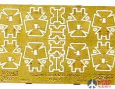 NSA350013 North Star Models 1/350 Фототравление Оружие Canet на 15,2 см (тип 1)