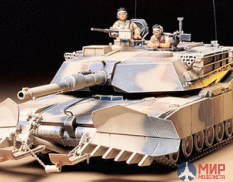 35158 Tamiya 1/35 Современный американский танк M1A1 ABRAMS with MINE Plow