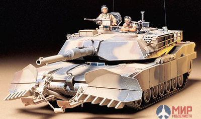 35158 Tamiya 1/35 Современный американский танк M1A1 ABRAMS with MINE Plow