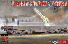 UA72043 Modelcollect Germany Schwerer Plattformwagen Type SSyms 80