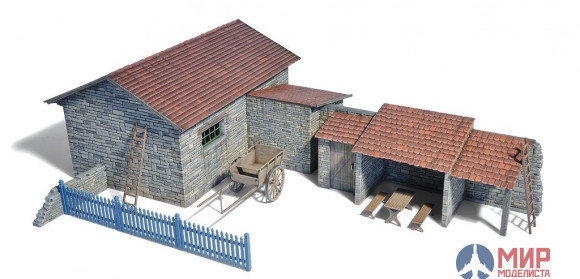 35558 MiniArt наборы для диорам  EUROPEAN FARMYARD  (1:35)