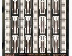 NSA350063 North Star Models 1/350 Фототравление Вертикальные трапы, скобтрапы и вертикальные