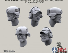 LRE35328 LiveResin Набор голов Сил Специального Назначения США или МАРСОК США, 2013-2015 годы 1/35