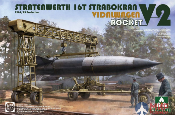 2123 Takom 1/35 STRATENWERTH 16t STRABOKRAN 1944/45 PRODUCTION + VIDALWAGEN ROCKET V2