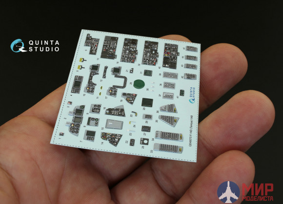 QD48070 Quinta Studio 3D Декаль интерьера кабины F-14D (для модели Tamiya)