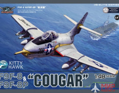 KH80127 Kitty Hawk 1/48 Самолет F9F-8/F9F-8P "COUGAR"