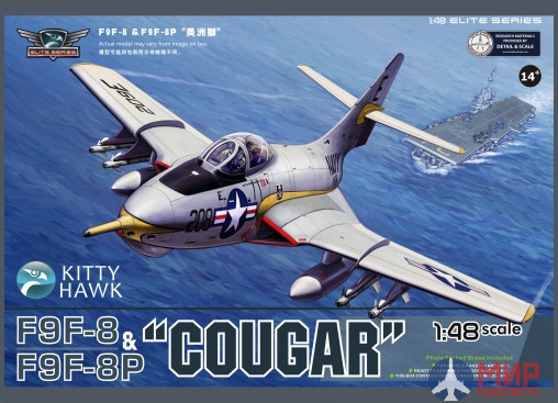 KH80127 Kitty Hawk 1/48 Самолет F9F-8/F9F-8P "COUGAR"