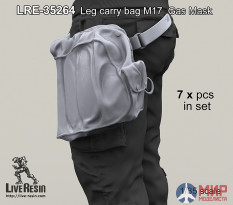 LRE35264 LiveResin Сумка для противогаза M17, крепится на ногу 1/35