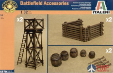 6870 Italeri диорама  ARTILLERY POSITION ACCESSORIES (1:32)