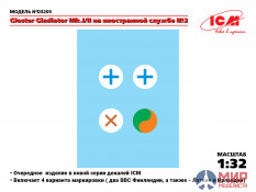 D3205 ICM Декаль Gloster Gladiator Mk.I/II на иностранной службе №2