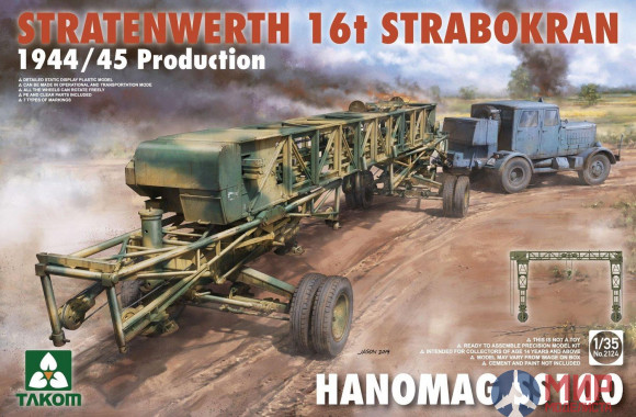 2124 Takom 1/35 STRATENWERTH 16t STRABOKRAN 1944/45 PRODUCTION + HANOMAG SS100