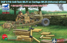 CB35168 Bronco Models 1/35 Пушка OQF 6 Pdr Anti-Tank Gun Mk.IV on Carriage Mk.III (Airborne)