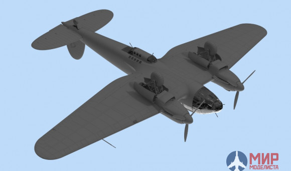 48261 ICM 1/48 He 111H-3, Германский бомбардировщик ІІ МВ