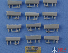 NSA350302 North Star Models 1/350 Пушки QF 12pdr 18cwt England naval Gun (12 pcs)