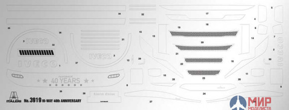 3919 Italeri  Автомобиль IVECO HI-WAY 40th ANNIVERSARY 1/24