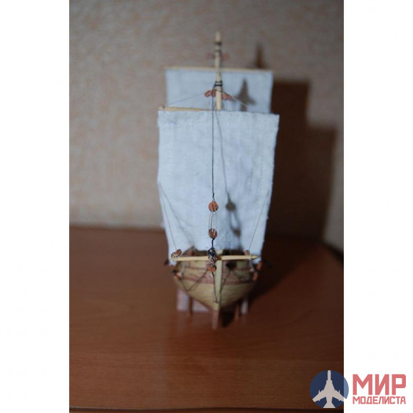 168 Бумажное моделирование Поморская Ладья "Св. Николай" 1/100