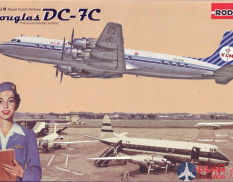 ROD302 Roden 1/144 Самолет DC-7C Королевские Датские Авиалинии