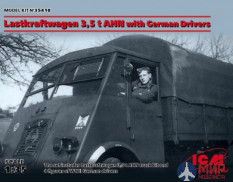 35418 ICM 1/35 Lastkraftwagen 3,5 t AHN с германскими водителями