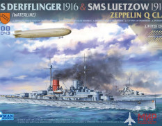 SP-7043 Takom 1/700 SMS DERFFLINGER 1916 & SMS LUETZOW 1916 & ZEPPELIN Q CLASS