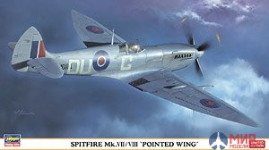 07321 Самолет SPITFIRE Mk.VII/VIII POINTED WING (HASEGAWA)  1/48