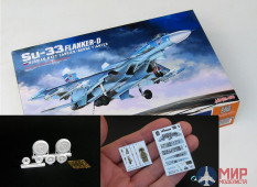 8001К Minibase 1/48 Su-33 Flanker-D + смоляные колёса + 3Д декаль интерьера кабины