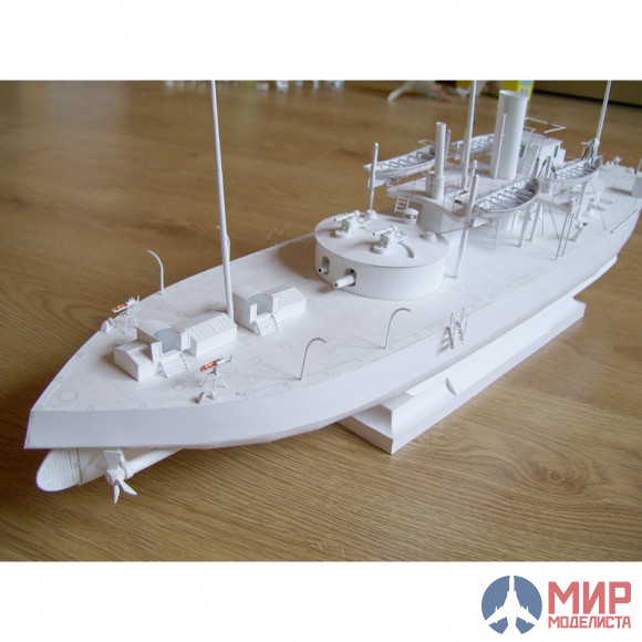 60 Бумажное моделирование Броненосная лодка "Русалка" 1/100