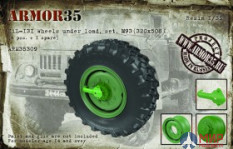 ARM35309 Armor35 ЗиЛ-131 Набор колес под нагрузкой, М93 (6 штук+запасное) 1/35