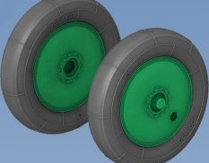 NS48117-a North Star Models 1/48 Wheels set for Soviet WWII plane U-2 / Po-2 - No Mask series
