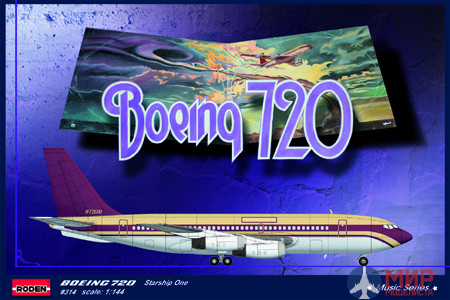 ROD314 Roden 1/144 Самолет Boeing 720 Starship One