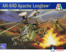 0863 Italeri вертолет  AH-64 D APACHE LONGBOW (1:48)