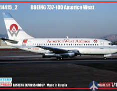 ее14415_2 Воcточный Экспресс 1/144 Самолет Авиалайнер Б-731 America West (Limited Edition)