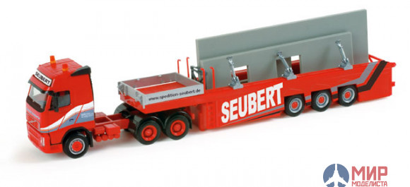 157445 HERPA Тягач Volvo FH GL с полуприцепомSeubert