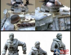 EM-35059 Evolution Miniatures German tank commander. WW2