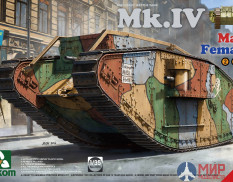 2076 Takom 1/35 WW I Heavy Battle Tank Mk.IV 2 in 1( Special edition with new decal and cement-free