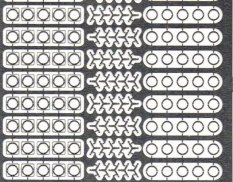 NSA350086 North Star Models 1/350 Фототравление Спасательные круги