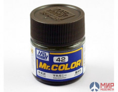 C 42 Gunze Sangyo (Mr. Color) Краска уретановый акрил Mr. Color 10мл MAHOGANY