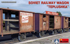 35300  MiniArt  вагон SOVIET RAILWAY WAGON “TEPLUSHKA”  (1:35)