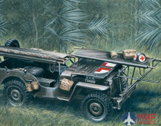 0326 Italeri автомобиль  1/4 TON. 4x4 AMBULANCE JEEP (1:35)