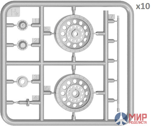 37054 MiniArt аксессуары  T-54 WHEELS SET EARLY TYPE  (1:35)