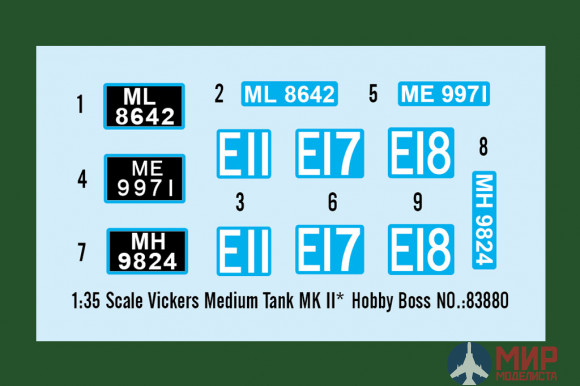 83880 Hobby Boss танк Vickers Medium Tank Mk.II  (1:35)