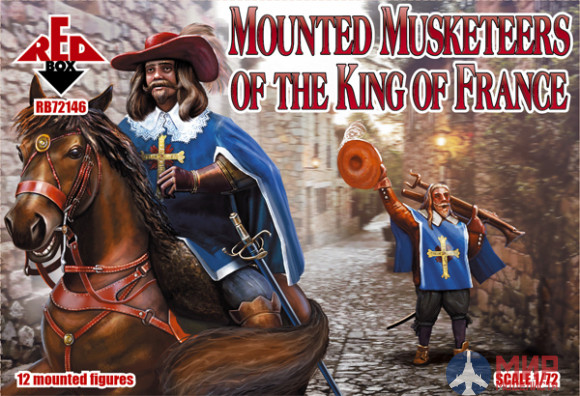 RB72146 Red Box 1/72 Mounted Musketeers of the King of France