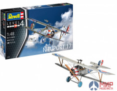 03885 REVELL ФРАНЦУЗСКИЙ ИСТРЕБИТЕЛЬ-БИПЛАН NIEUPORT 17 (1:48)