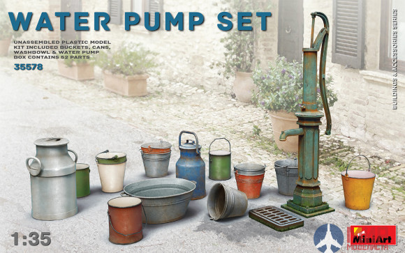 35578 MiniArt аксессуары  WATER PUMP SET  (1:35)