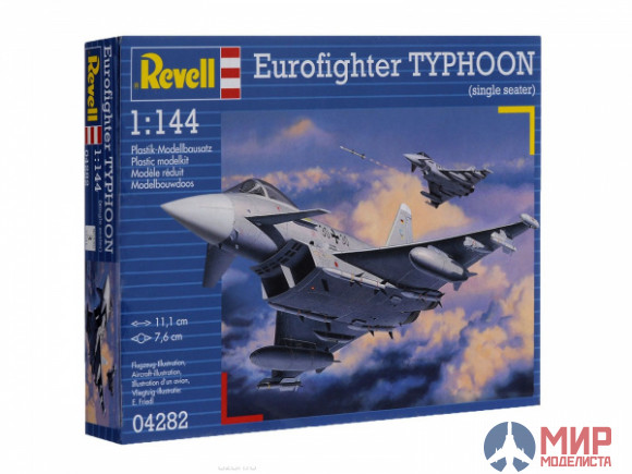 04282 REVELL МНОГОЦЕЛЕВОЙ САМОЛЕТ EUROFIGHTER TYPHOON (1:144)