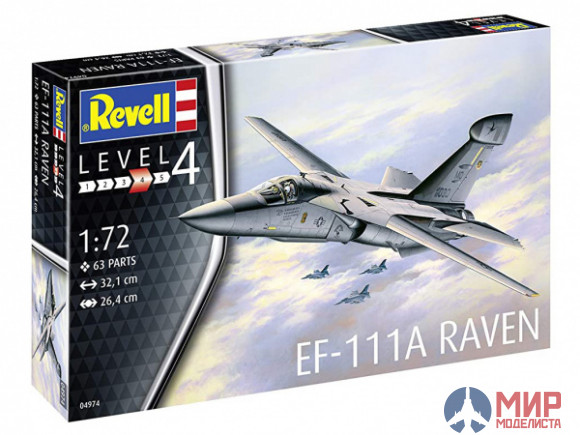04974 REVELL АМЕРИКАНСКИЙ САМОЛЕТ РЭБ EF-111A RAVEN (1:72)